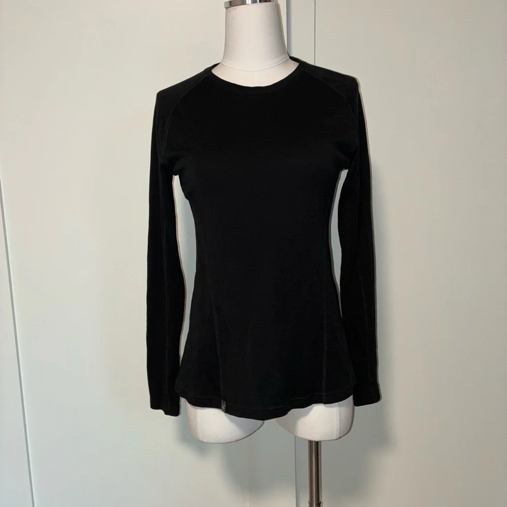 Ibex Women's Classic Black Long Sleeve Top - Picture 1 of 6